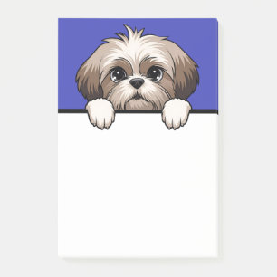 Shih Tzu Niedlich Peeking Welpe Dog Lover Geschenk Post-it Klebezettel