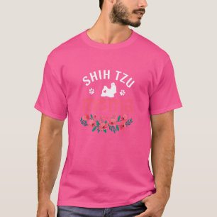 Shih Tzu Oma Frauen Süßer Hund Besitzer Weihnach T-Shirt