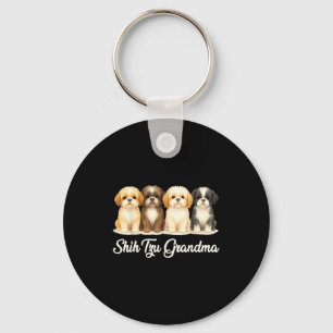 Shih Tzu Oma Süßer Hund Liebhaber Geschenk Lustige Schlüsselanhänger