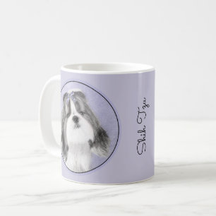 Shih Tzu Painting - Niedliche Original Dog Art Kaffeetasse