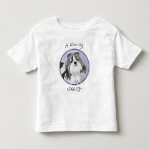 Shih Tzu Painting - Niedliche Original Dog Art Kleinkind T-shirt