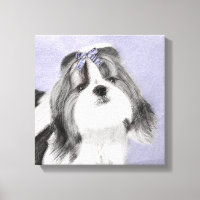 Shih Tzu Painting - Niedliche Original Dog Art