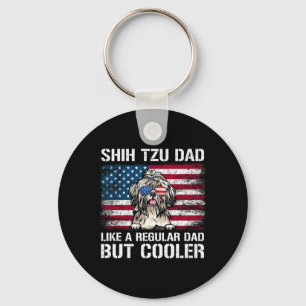 Shih Tzu Papa wie ein normaler Papa, aber cooler 4 Schlüsselanhänger