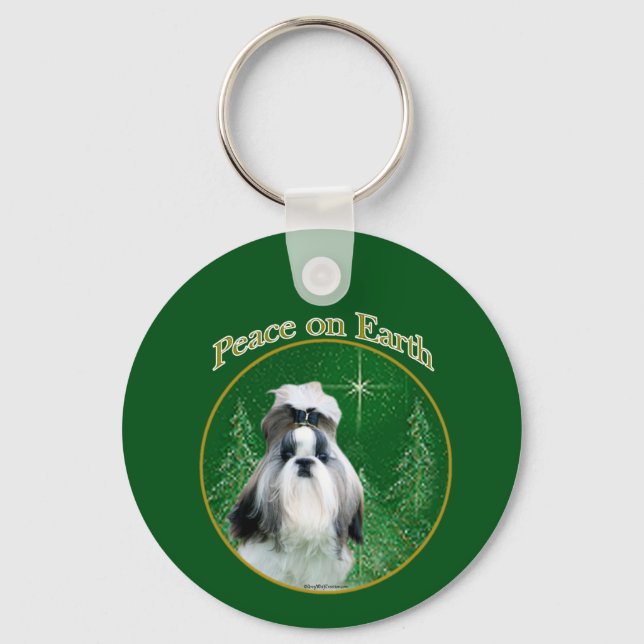Shih Tzu Peace Schlüsselanhänger (Vorderseite)
