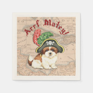 Shih Tzu Pirate Serviette