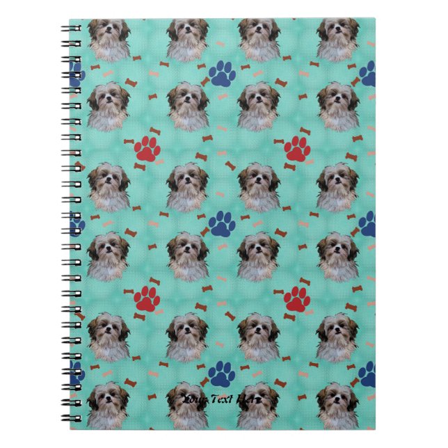 Shih Tzu Portrait Notizblock (Vorderseite)