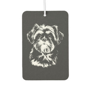 Shih Tzu-Porträt Minimalistische Bekleidung Autolufterfrischer