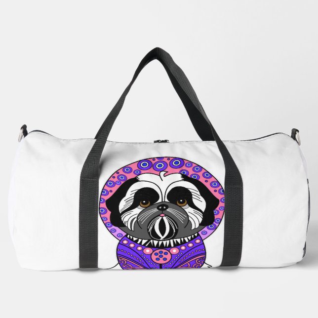 Shih Tzu Prinzessin Duffle Bag (Vorderseite)