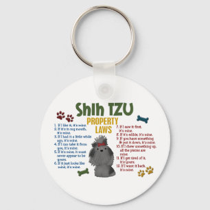 Shih Tzu Property Laws 4 Schlüsselanhänger