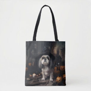 Shih Tzu Pumpkins Halloween Beängstigend