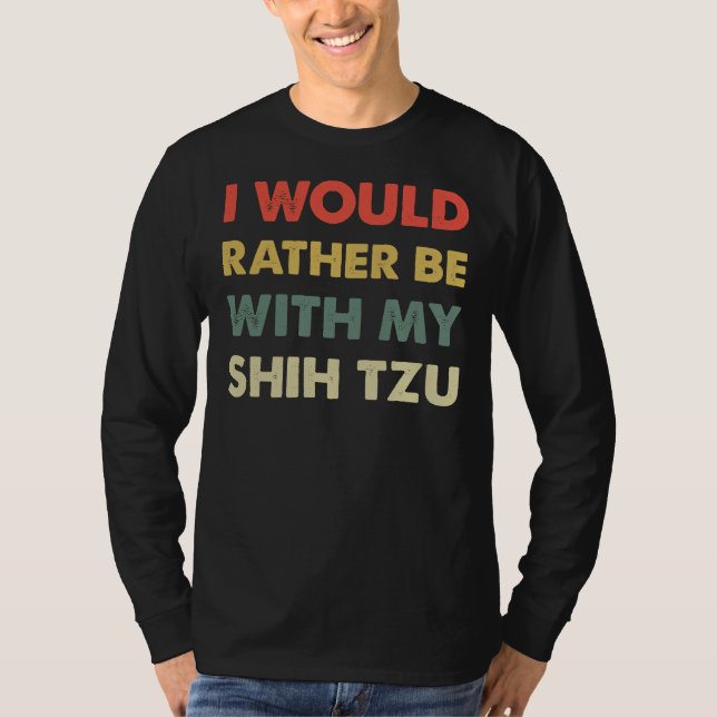 Shih Tzu Retro T-Shirt (Vorderseite)