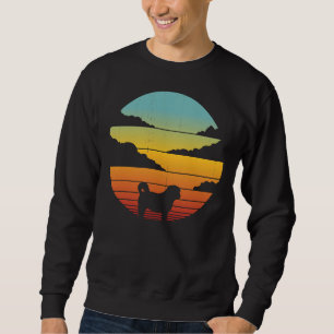Shih Tzu Retro Vintag Sunset 60er 70er für Men Wom Sweatshirt