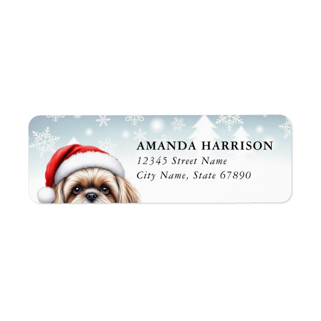 Shih Tzu Return Address Labels (Vorne)