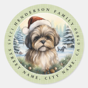 Shih Tzu Round Stickers