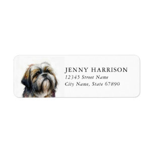 Shih Tzu Rücksendeadressetiketten