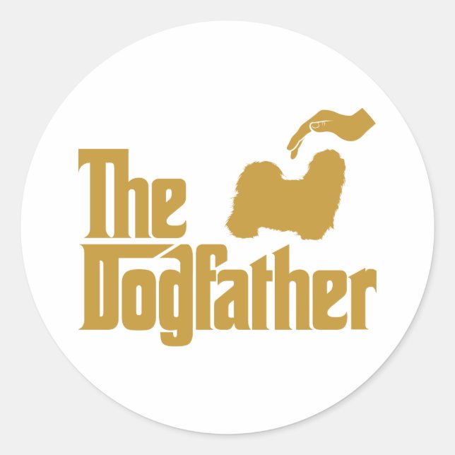 Shih Tzu Runder Aufkleber (Vorderseite)