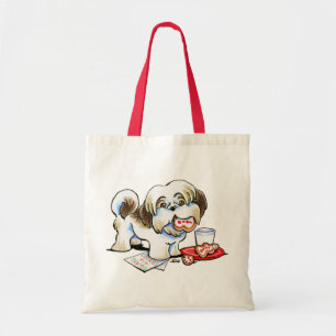 Shih Tzu Santa Cookie Diief Tragetasche