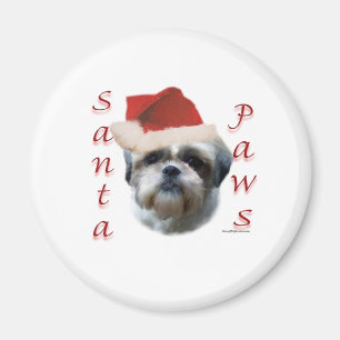 Shih Tzu Santa Paws Magnet