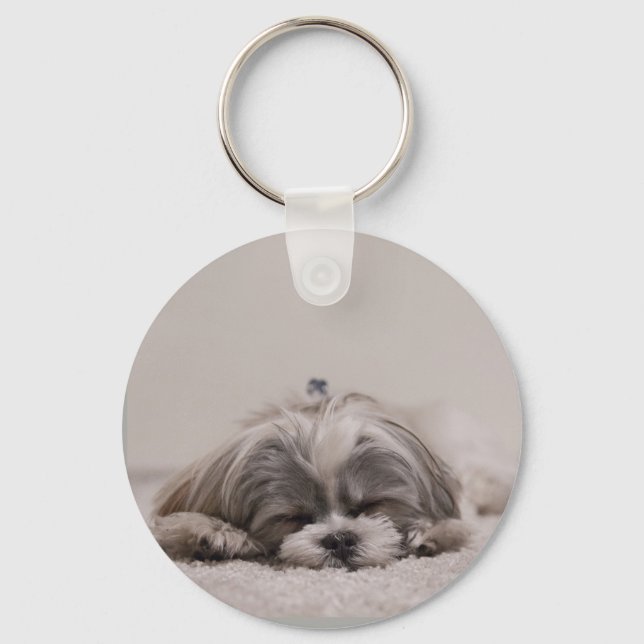 Shih Tzu Schlüsselanhänger für Hundeliebte (Vorderseite)