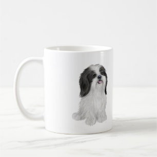 Shih Tzu - schwarz und weiß (von JF) Kaffeetasse