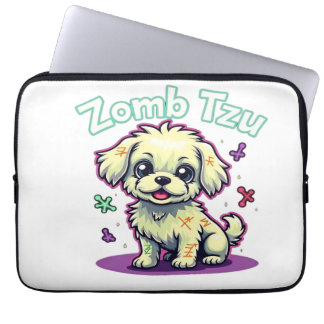 Shih Tzu Shihtzu Zombie Dog Halloween Oversized T- Laptopschutzhülle