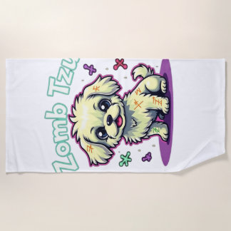 Shih Tzu Shihtzu Zombie Dog Halloween Oversized T- Strandtuch