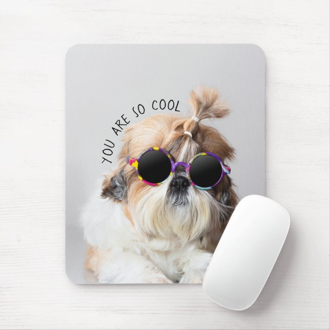 Shih Tzu Sie sind so Cool niedlicher Spaß Sonnenbr Mousepad (Mit Mouse)