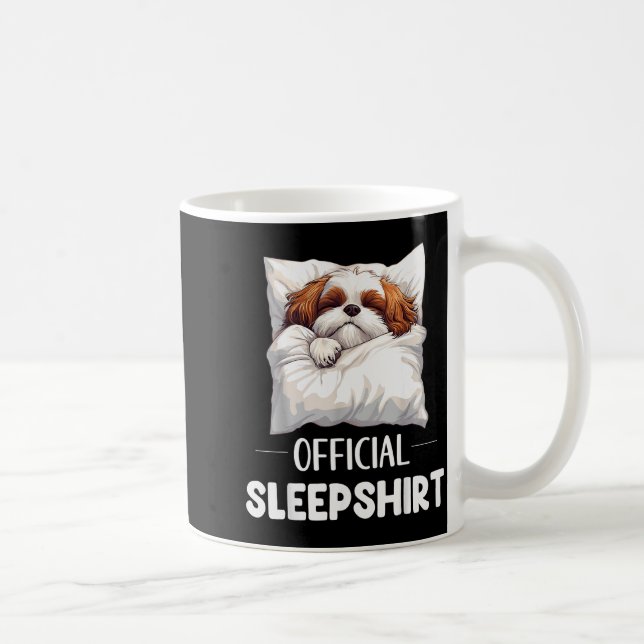 Shih Tzu Sleepshirt Cute Dog Lover Pajama Sleepwea Kaffeetasse (Rechts)