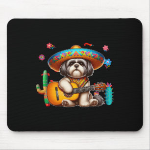 Shih Tzu Sombrero Mexican Guitar Cinco De Mayo Own Mousepad