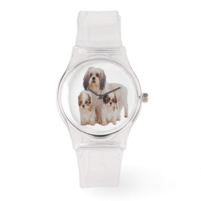 Shih-tzu-T - Shirt Armbanduhr (Vorderseite)