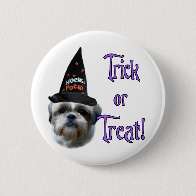 Shih Tzu Trick Button (Vorderseite)