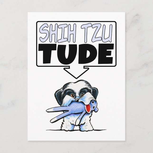 Shih Tzu Tude Postkarte (Vorderseite)