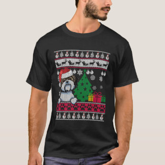 Shih Tzu Ugly Sweater Xmas Dog Geschenk für Weihna T-Shirt