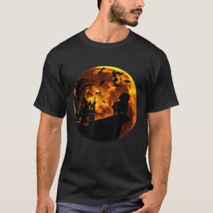 Shih Tzu und Moon Halloween-Kostüm T-Shirt