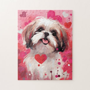 Shih Tzu Valentinstag Puzzle