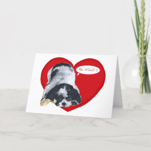 Shih Tzu Valentinstage Feiertagskarte