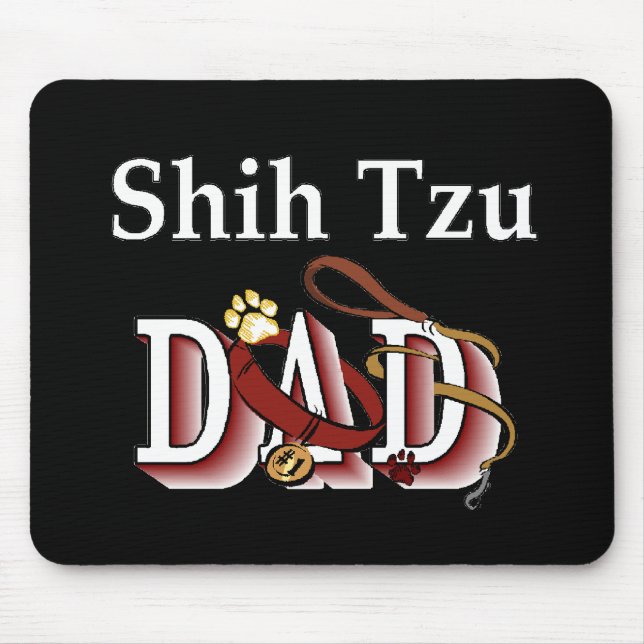 Shih Tzu Vater Geschenke Mousepad (Vorne)