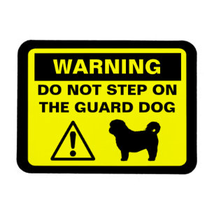 Shih Tzu Wachhund Warnung Magnet