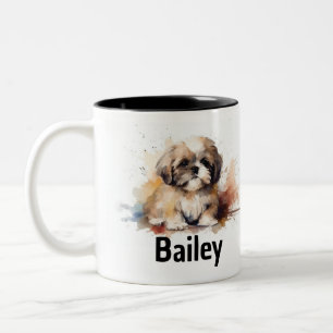 Shih Tzu Watercolor Tasse