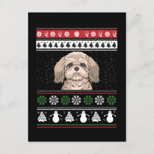 Shih Tzu Weihnachten  Postkarte