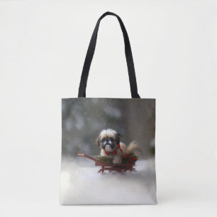 Shih Tzu Weihnachten Schnee Winter