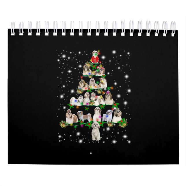 Shih Tzu Weihnachtsbaum bedeckt durch Fashlight Kalender (Titelbild)