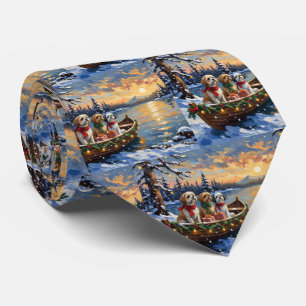 Shih Tzu Weihnachtsboot Urlaub Krawatte