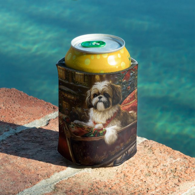 Shih Tzu Weihnachtsfeiertag Dosenkühler (In Situ Pool)
