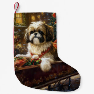 Shih Tzu Weihnachtsfeiertag Kleiner Weihnachtsstrumpf