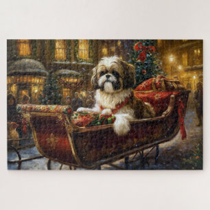 Shih Tzu Weihnachtsfest Saison Puzzle