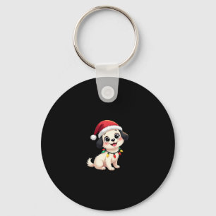 Shih Tzu Weihnachtsmann Weihnachtsbaum Lichter Xma Schlüsselanhänger