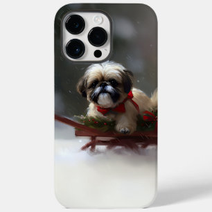 Shih Tzu Weihnachtsschnee Winter Case-Mate iPhone 14 Pro Max Hülle