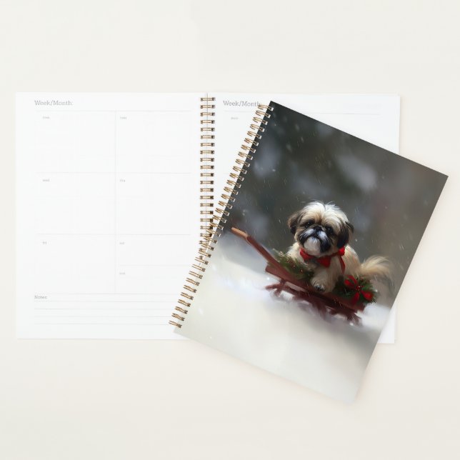 Shih Tzu Weihnachtsschnee Winter Planer (Anzeige)