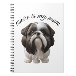 Shih Tzu - Wo ist meine Mama Notizblock